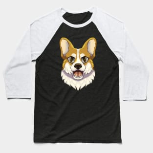 Bicolor Corgi Baseball T-Shirt